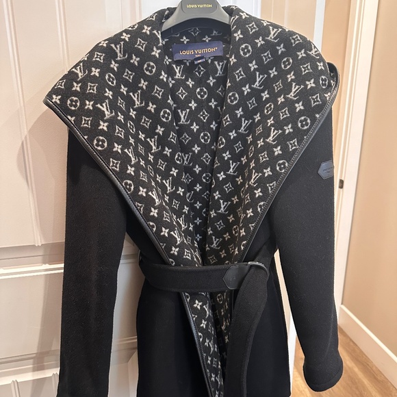 Louis Vuitton Jackets Coats Short Hooded Wrap Coat Poshmark